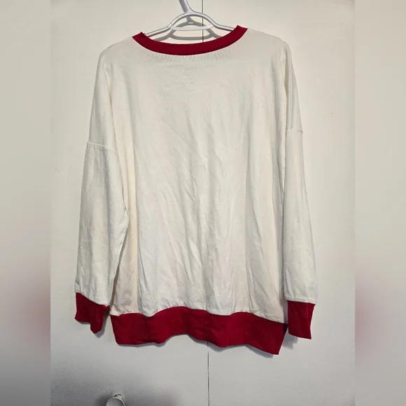 Hallmark White and Red Sweatshirt - Picture 7 of 7